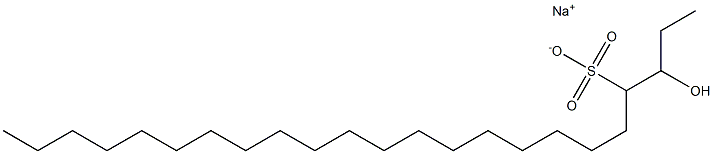 3-Hydroxytricosane-4-sulfonic acid sodium salt Struktur