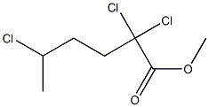 2,2,5-Trichlorocaproic acid methyl ester Struktur