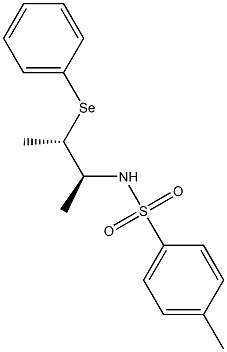 N-[(1S,2S)-1,2-ジメチル-2-(フェニルセレノ)エチル]-4-メチルベンゼンスルホンアミド 化學(xué)構(gòu)造式