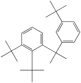 2-(2,3-Di-tert-butylphenyl)-2-(3-tert-butylphenyl)propane Struktur