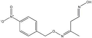 4-Hydroxyiminobutan-2-one O-(4-nitrobenzyl)oxime Struktur