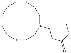 10-Aza-1,4,7-trioxacyclododecane-10-propionic acid methyl ester Struktur