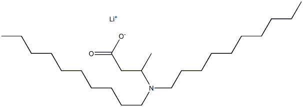 3-(Didecylamino)butyric acid lithium salt Struktur