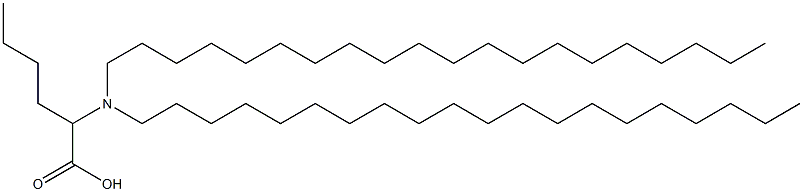 2-(Diicosylamino)hexanoic acid Struktur