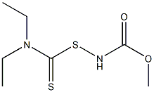 N-[(Diethylamino)(thiocarbonyl)thio]carbamic acid methyl ester Struktur