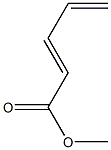 Methyl (E)-2,4-pentadienoate Struktur