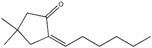 (Z)-2-Hexylidene-4,4-dimethylcyclopentanone Struktur