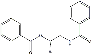 (+)-N-[(S)-2-Benzoyloxypropyl]benzamide Struktur