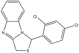 1-[2,4-Dichlorophenyl]-3H-thiazolo[3,4-a]benzimidazole Struktur