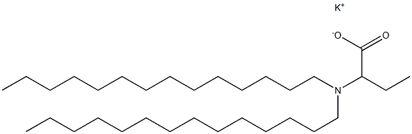 2-(Ditetradecylamino)butyric acid potassium salt Struktur