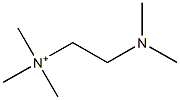 Trimethyl[2-(dimethylamino)ethyl]aminium Struktur