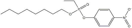 Ethylphosphonic acid octyl p-nitrophenyl ester Struktur