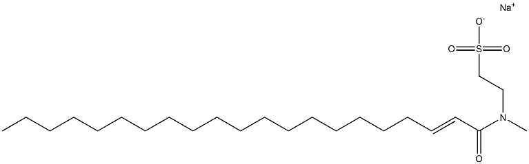 N-(1-Oxo-2-henicosen-1-yl)-N-methyltaurine sodium salt Struktur