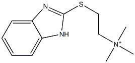 2-(1H-Benzimidazol-2-ylthio)-N,N,N-trimethylethanaminium Struktur