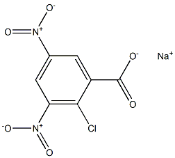 2-Chloro-3,5-dinitrobenzoic acid sodium salt Struktur