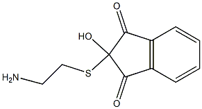 2-[(2-Aminoethyl)thio]-2-hydroxy-1H-indene-1,3(2H)-dione Struktur