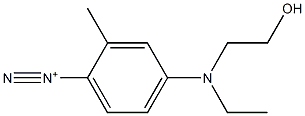 4-[Ethyl(2-hydroxyethyl)amino]-2-methylbenzenediazonium Struktur