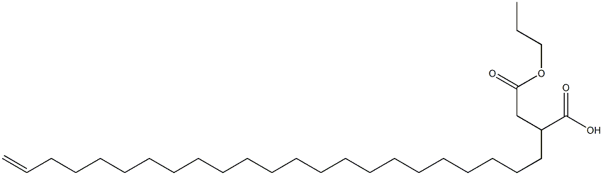 2-(22-Tricosenyl)succinic acid 1-hydrogen 4-propyl ester Struktur