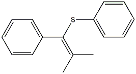 2-Methyl-1-phenyl-1-phenylthio-1-propene Struktur