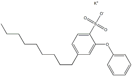 4-Nonyl-2-phenoxybenzenesulfonic acid potassium salt Struktur