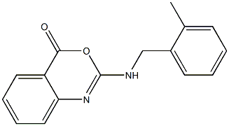 2-[(2-Methylphenyl)methyl]amino-4H-3,1-benzoxazin-4-one Struktur