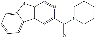 3-(1-Piperidinylcarbonyl)[1]benzothieno[2,3-c]pyridine Struktur