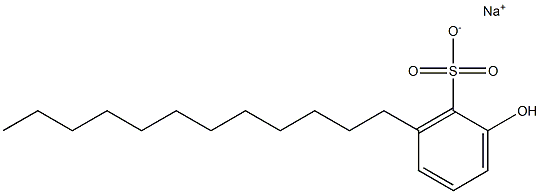 2-Hydroxy-6-dodecylbenzenesulfonic acid sodium salt Struktur