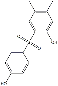 2,4'-Dihydroxy-4,5-dimethyl[sulfonylbisbenzene] Struktur