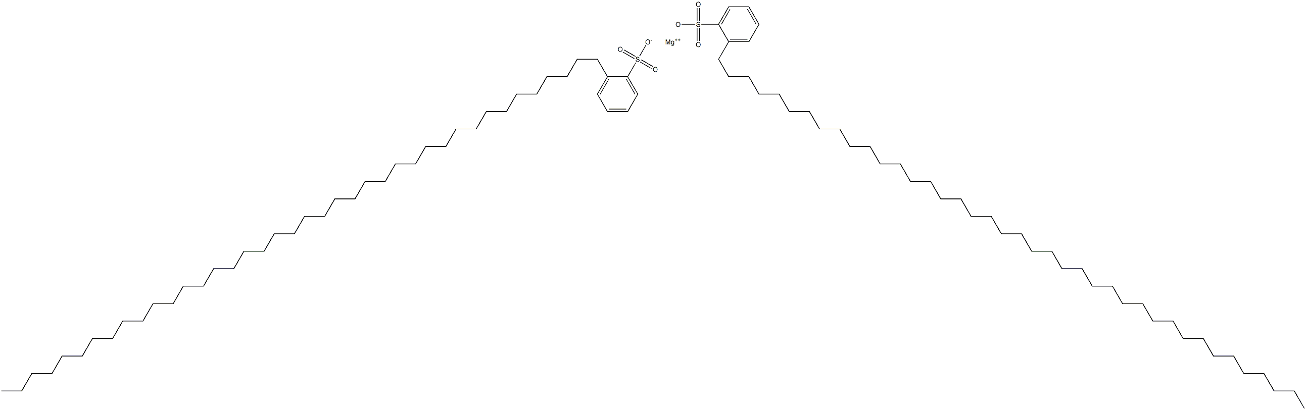 Bis[2-(tetracontan-1-yl)benzenesulfonic acid]magnesium salt Struktur