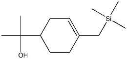 2-(4-Trimethylsilylmethyl-3-cyclohexenyl)-2-propanol Struktur