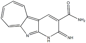 1,2-Dihydro-2-iminocyclohepta[4,5]pyrrolo[2,3-b]pyridine-3-carboxamide Struktur