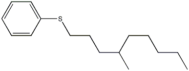 1-Phenylthio-4-methylnonane Struktur