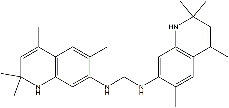 7,7'-(Methylenebisimino)bis(1,2-dihydro-2,2,4,6-tetramethylquinoline) Struktur