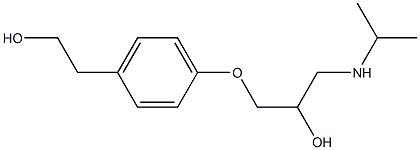 1-(Isopropylamino)-3-[4-(2-hydroxyethyl)phenoxy]-2-propanol Struktur