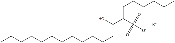 8-Hydroxyicosane-7-sulfonic acid potassium salt Struktur