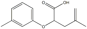 2-(3-Methylphenyloxy)-4-methyl-4-pentenoic acid Struktur