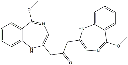 5-Methoxy-1H-1,4-benzodiazepin-2-yl(methyl) ketone Struktur