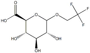 2,2,2-Trifluoroethyl D-glucuronide Struktur