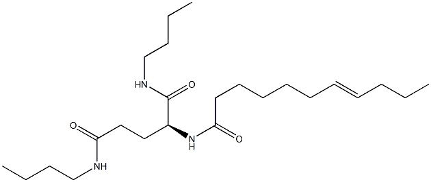 N2-(7-Undecenoyl)-N1,N5-dibutylglutaminamide Struktur