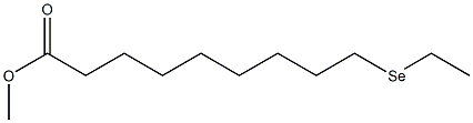 10-Selenadodecanoic acid methyl ester Struktur