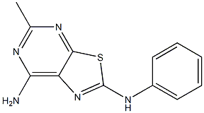 5-Methyl-N-phenylthiazolo[5,4-d]pyrimidine-2,7-diamine Struktur