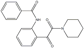 N-[2-[(Piperidinocarbonyl)carbonyl]phenyl]benzamide Struktur