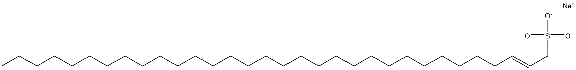 Dotriacontan-2-ene-1-sulfonic acid sodium salt Struktur