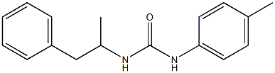 N-(p-Tolyl)-N'-(2-phenyl-1-methylethyl)urea Struktur