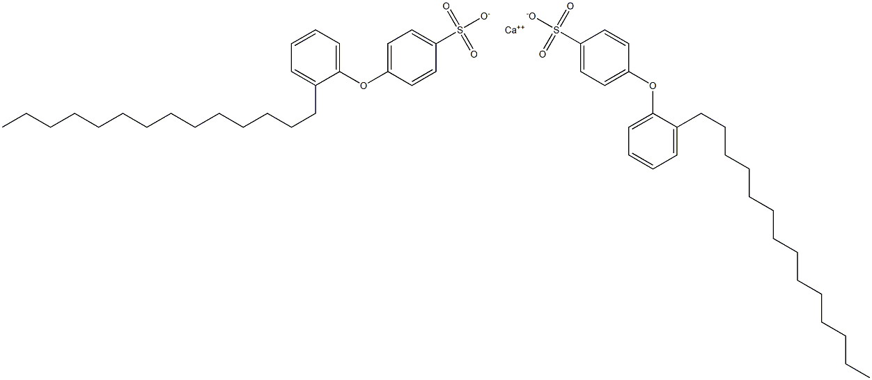 Bis[4-(2-tetradecylphenoxy)benzenesulfonic acid]calcium salt Struktur