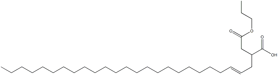 2-(2-Pentacosenyl)succinic acid 1-hydrogen 4-propyl ester Struktur