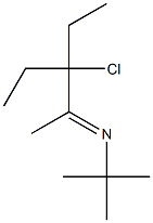 N-(tert-Butyl)-N-(3-chloro-3-ethylpentan-2-ylidene)amine Struktur