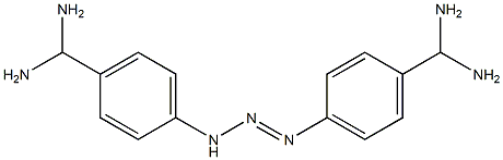 1,3-Bis[4-(diaminomethyl)phenyl]triazene Struktur