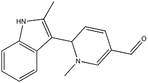 1,2-Dihydro-1-methyl-2-(2-methyl-1H-indol-3-yl)pyridine-5-carbaldehyde Struktur