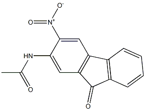 N-(3-Nitro-9-oxo-9H-fluoren-2-yl)acetamide Struktur